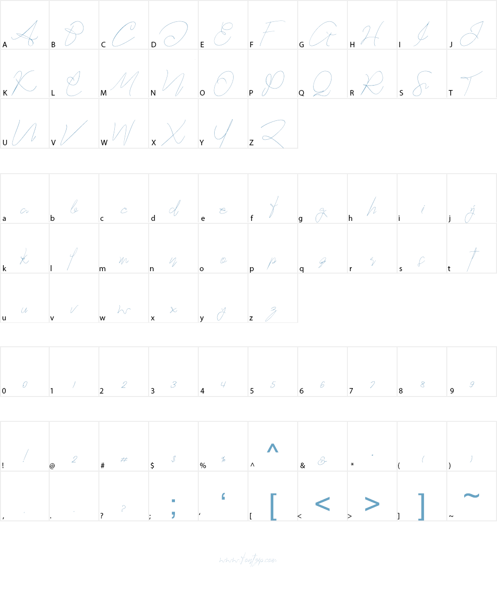 Hartford Font Character